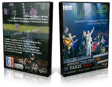 Artwork Cover of U2 2015-12-07 DVD Paris Proshot