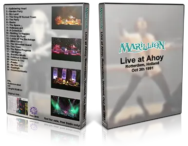 Artwork Cover of Marillion 1991-10-03 DVD Rotterdam Audience