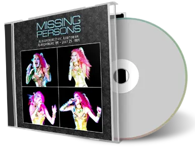 Artwork Cover of Missing Persons 1984-07-25 CD Albuquerque Audience