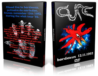 Artwork Cover of The Cure 1992-11-12 DVD Bordeaux Audience