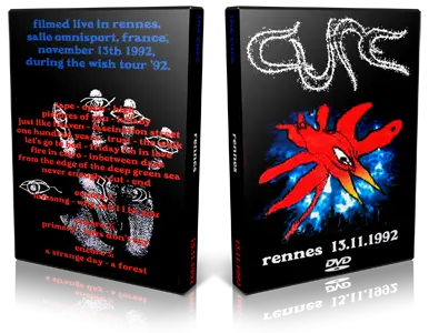 Artwork Cover of The Cure 1992-11-13 DVD Rennes Audience