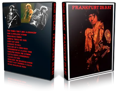 Artwork Cover of Bob Dylan 1987-09-28 DVD Frankfurt Audience