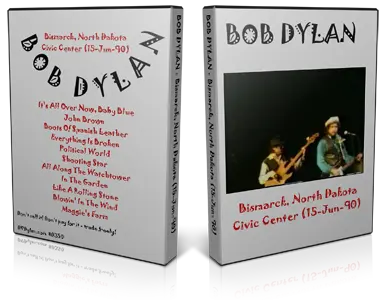 Artwork Cover of Bob Dylan 1990-06-15 DVD Bismarck Audience