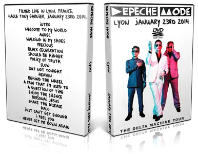 Artwork Cover of Depeche Mode 2014-01-23 DVD Lyon Audience