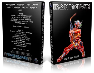 Artwork Cover of Iron Maiden 1987-01-11 DVD Troy Audience