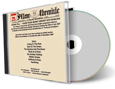 Artwork Cover of Jethro Tull 2007-07-29 CD Stroud Soundboard