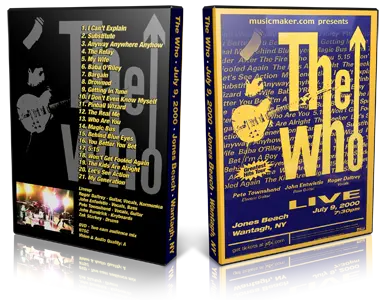 Artwork Cover of The Who 2000-07-09 DVD Wantagh Audience