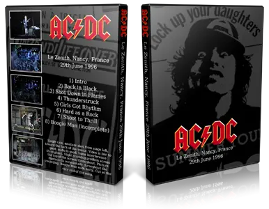 Artwork Cover of ACDC 1996-06-29 DVD Nancy Audience