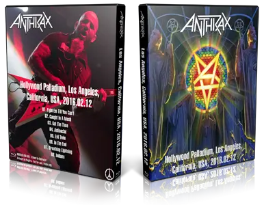 Artwork Cover of Anthrax 2016-02-12 DVD Los Angeles Audience