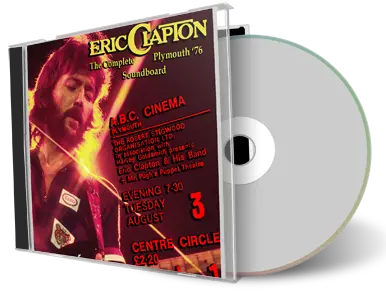 Artwork Cover of Eric Clapton 1976-08-03 CD Plymouth Audience