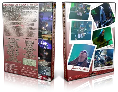 Artwork Cover of Guns N Roses 2002-11-29 DVD Toronto Audience