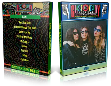 Artwork Cover of Haim 2017-06-25 DVD Glastonbury Festival Proshot