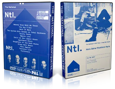 Artwork Cover of The National 2017-06-22 DVD Paris Proshot