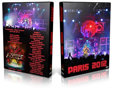 Artwork Cover of Accept 2012-04-06 DVD Paris Audience