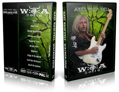 Artwork Cover of Axel Rudy Pell 2016-08-05 DVD Wacken Proshot