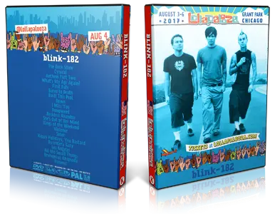 Artwork Cover of Blink 182 2017-08-04 DVD Lollapalooza Proshot