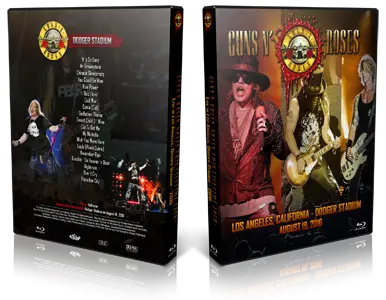 Artwork Cover of Guns N Roses 2016-08-19 DVD Los Angeles Audience