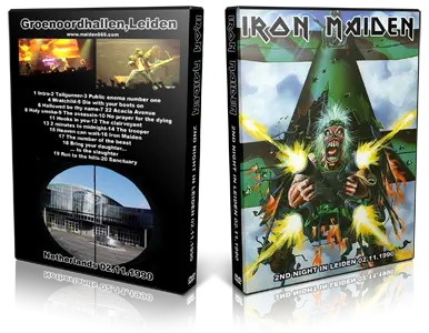 Artwork Cover of Iron Maiden 1990-11-02 DVD Leiden Audience