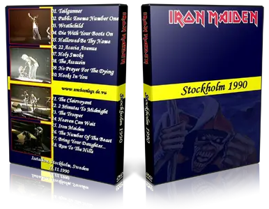 Artwork Cover of Iron Maiden 1990-11-10 DVD Stockholm Audience