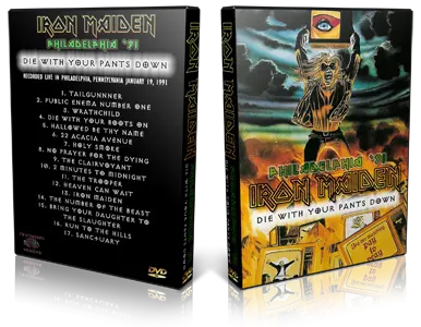 Artwork Cover of Iron Maiden 1991-01-29 DVD Philadelphia Audience
