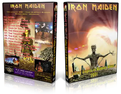 Artwork Cover of Iron Maiden 2001-01-13 DVD Buenos Aires Proshot