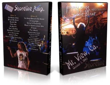 Artwork Cover of Jimmy Page and Robert Plant 1995-10-07 DVD Mountain View Audience