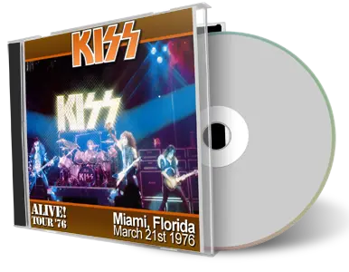 Artwork Cover of KISS 1976-03-21 CD Miami Audience