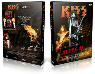 Artwork Cover of KISS 1977-12-20 DVD Largo Audience