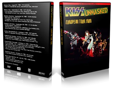 Artwork Cover of KISS Compilation DVD Unmasked European Tour 1980 Audience
