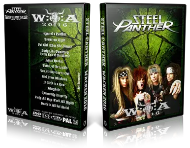 Artwork Cover of Steel Panther 2016-08-06 DVD Wacken Proshot