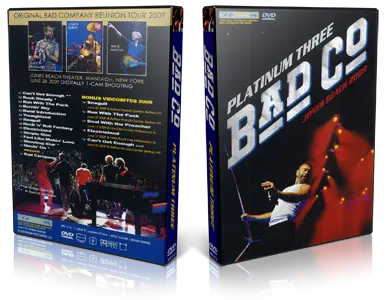 Artwork Cover of Bad Company 2009-06-28 DVD Wantagh Audience