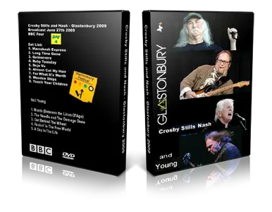 Artwork Cover of CSNY 2009-06-27 DVD Glastonbury Proshot