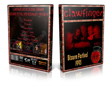 Artwork Cover of Clawfinger 1995-08-19 DVD Bizarre Festival Proshot