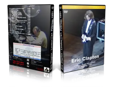 Artwork Cover of Eric Clapton 1991-02-07 DVD London Audience