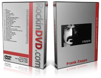 Artwork Cover of Frank Zappa 1984-08-25 DVD New York City Audience