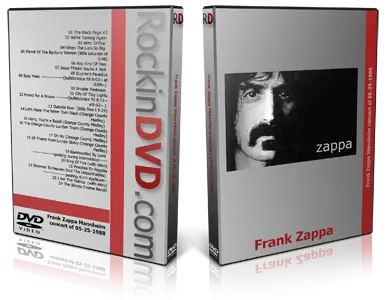 Artwork Cover of Frank Zappa 1988-05-25 DVD Mannheim Audience