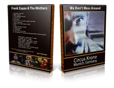 Artwork Cover of Frank Zappa Compilation DVD We Dont Mess Around Proshot