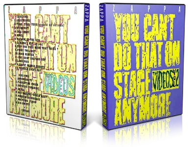Artwork Cover of Frank Zappa Compilation DVD You Cant Do That On Stage Anymore Vol2 Proshot