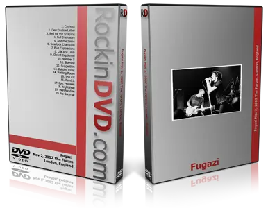 Artwork Cover of Fugazi 2002-11-02 DVD London Audience