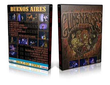 Artwork Cover of Guns N Roses 1993-07-17 DVD Buenos Aires Proshot