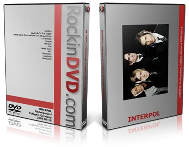 Artwork Cover of Interpol 2003-06-19 DVD Cologne Proshot