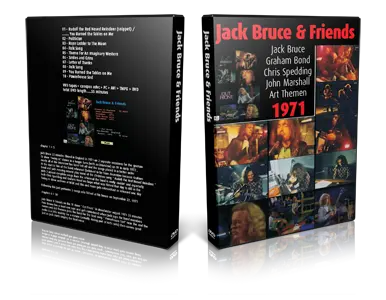 Artwork Cover of Jack Bruce Compilation DVD England 1971 Proshot
