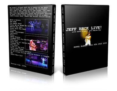 Artwork Cover of Jeff Beck 2009-07-04 DVD London Audience