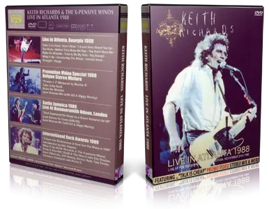 Artwork Cover of Keith Richards 1988-11-24 DVD Atlanta Audience