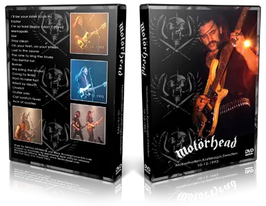 Artwork Cover of Motorhead 1993-12-10 DVD Bergslagshallen Audience