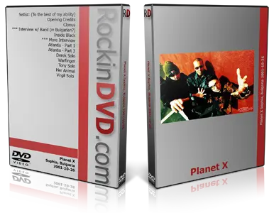 Artwork Cover of Planet X 2001-10-26 DVD Sophia Proshot