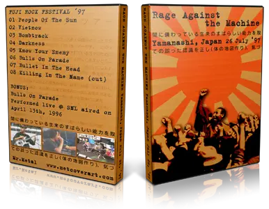 Artwork Cover of Rage Against The Machine 1997-07-26 DVD Nigata Proshot