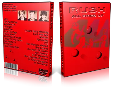 Artwork Cover of Rush 1988-02-13 DVD Hollywood Audience