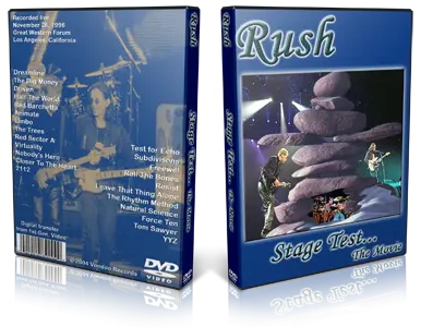 Artwork Cover of Rush 1996-11-26 DVD Los Angeles Audience
