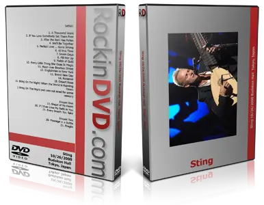 Artwork Cover of Sting 2000-10-26 DVD Tokyo Proshot